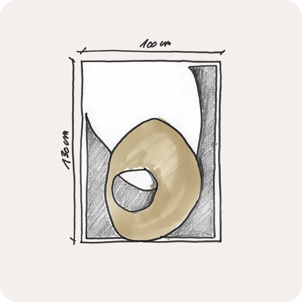 Organic Shape avec laiton