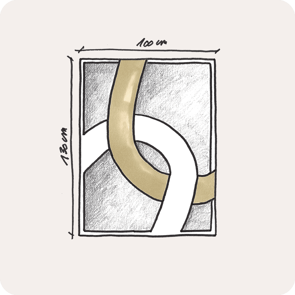 Pattern Two-tones avec laiton