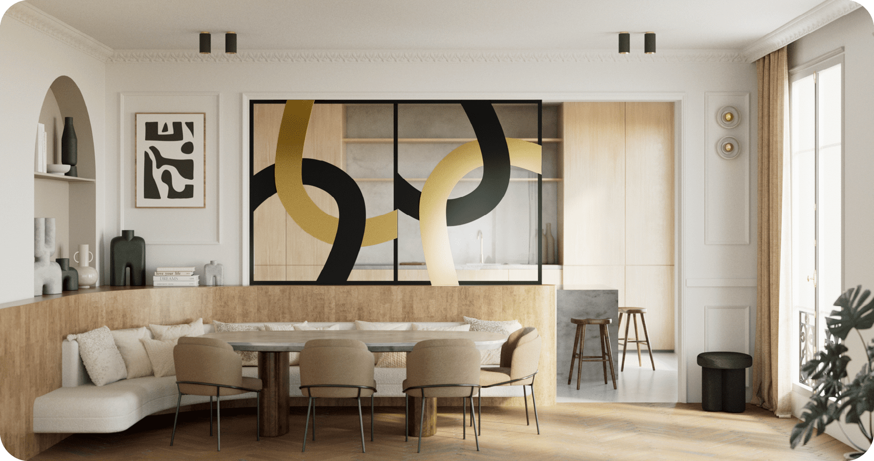 Pattern Two-tones avec laiton