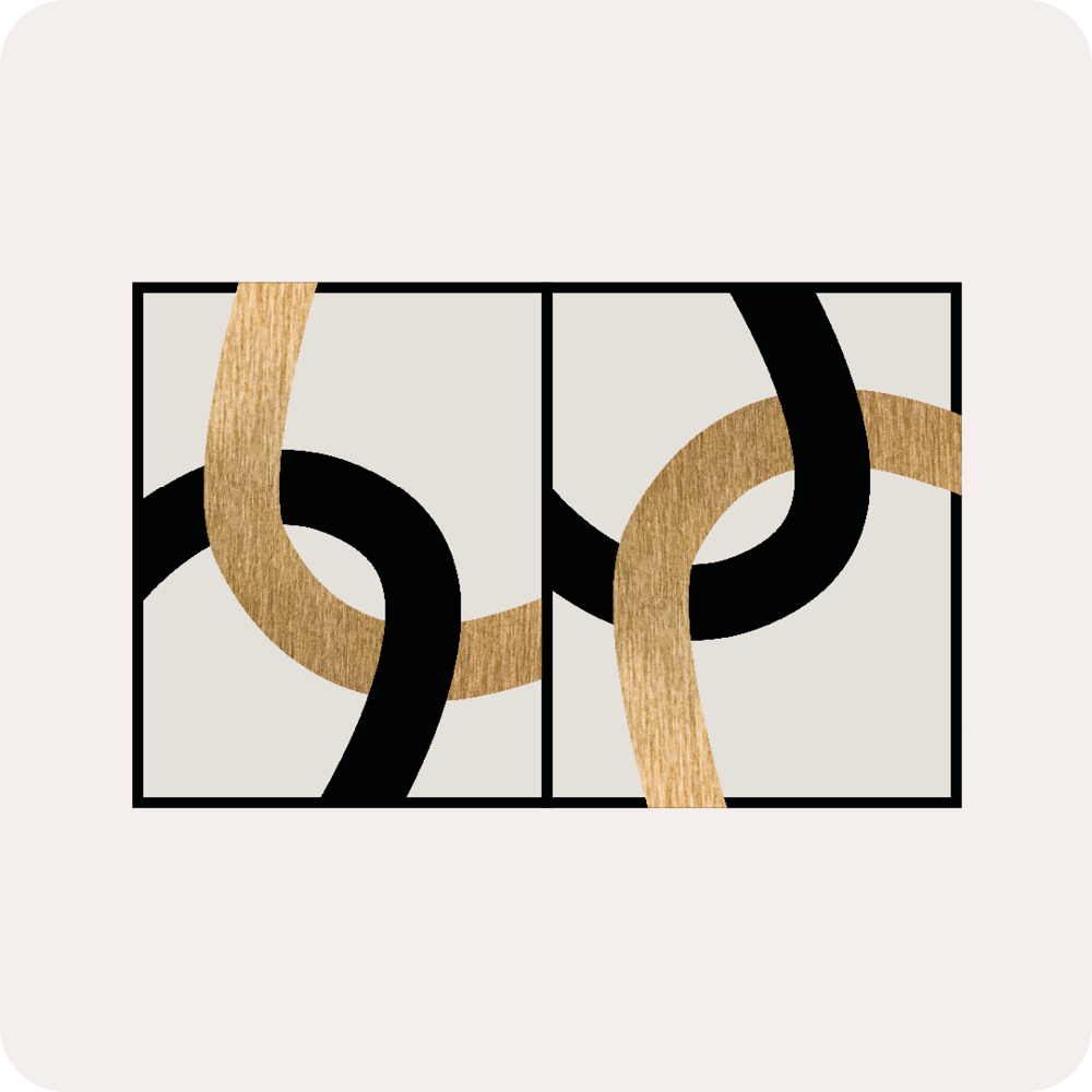 Pattern Two-tones avec laiton